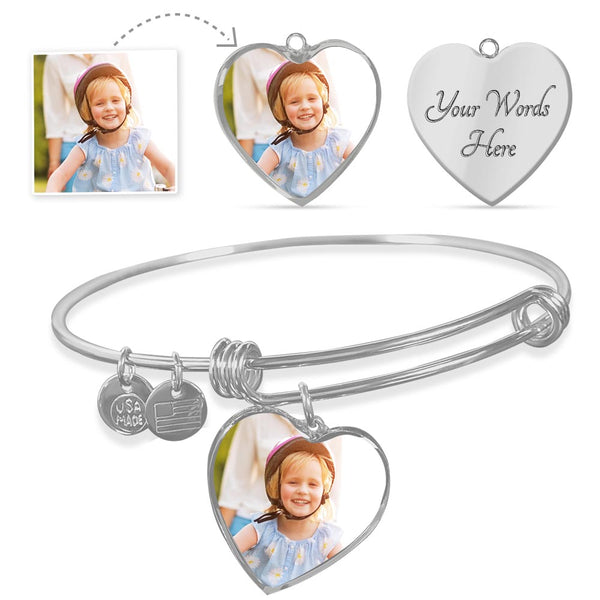 Heart Pendant Bracelet