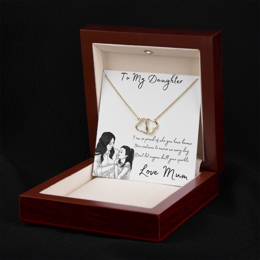 Daughter Everlasting Love Necklace Gold 1