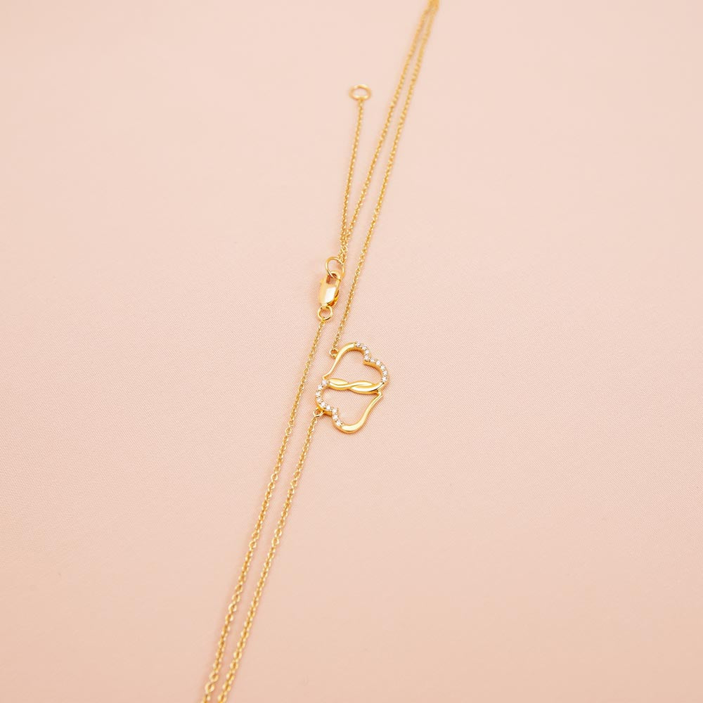 Happy Birthday Everlasting Love Gold Necklace 8