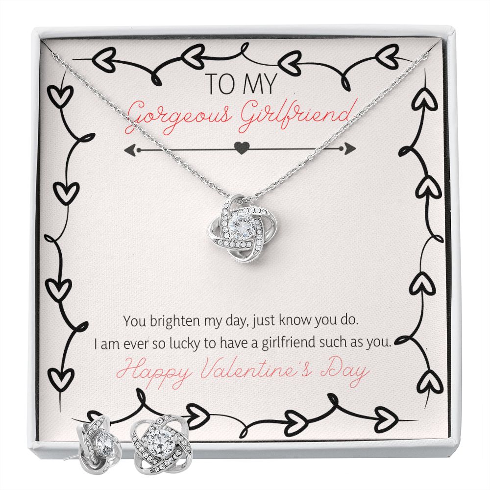 To My Gorgeous Girlfriend - Lovers Knot Set
