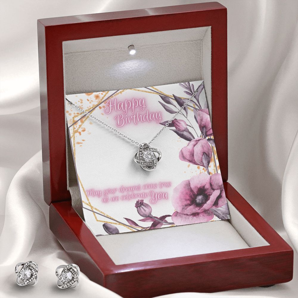 Happy Birthday - Lovers Knot Set