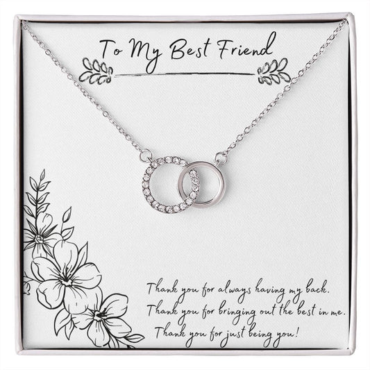 To My Best Friend - The Perfect Pair Necklace