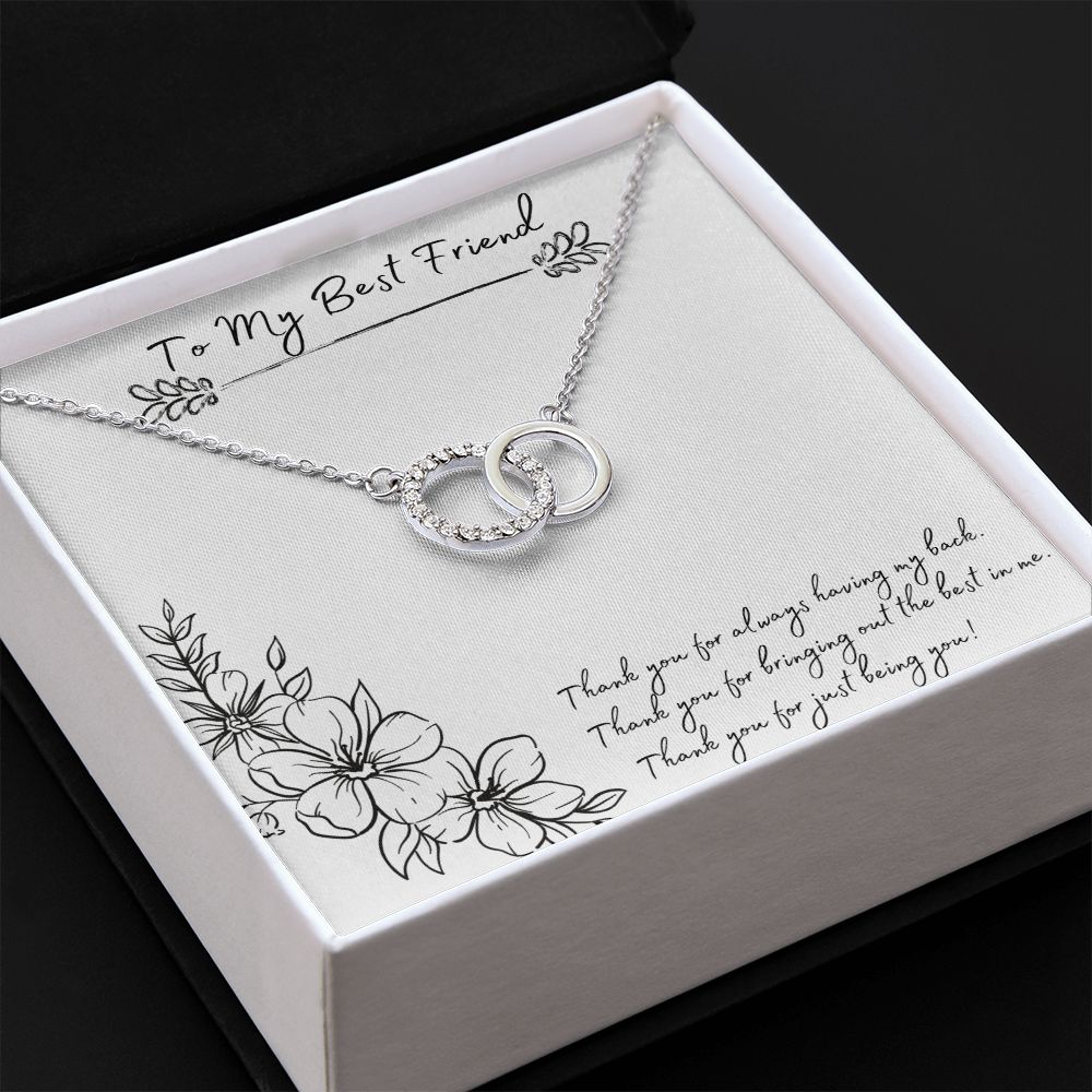To My Best Friend - The Perfect Pair Necklace