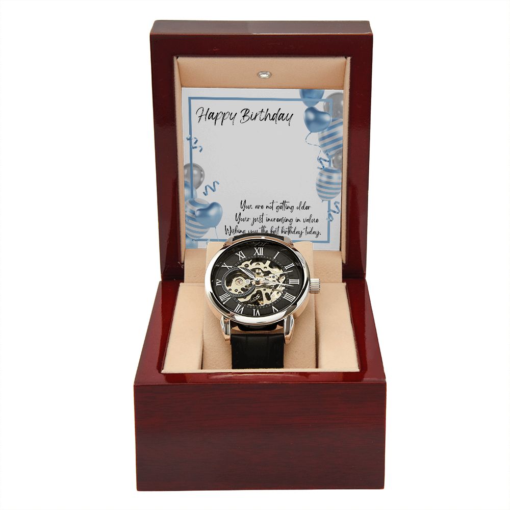 Happy Birthday - Men's Openwork Watch