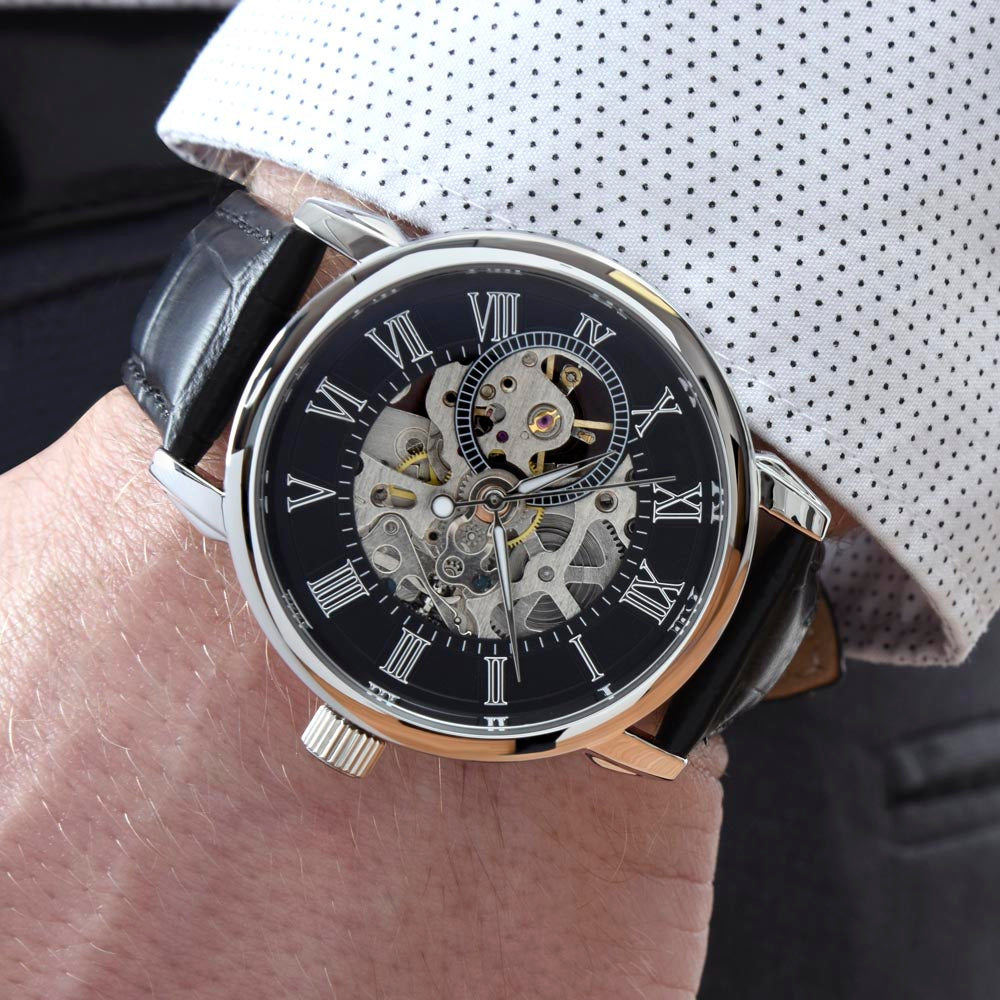 To My Groom - Men's Openwork Watch