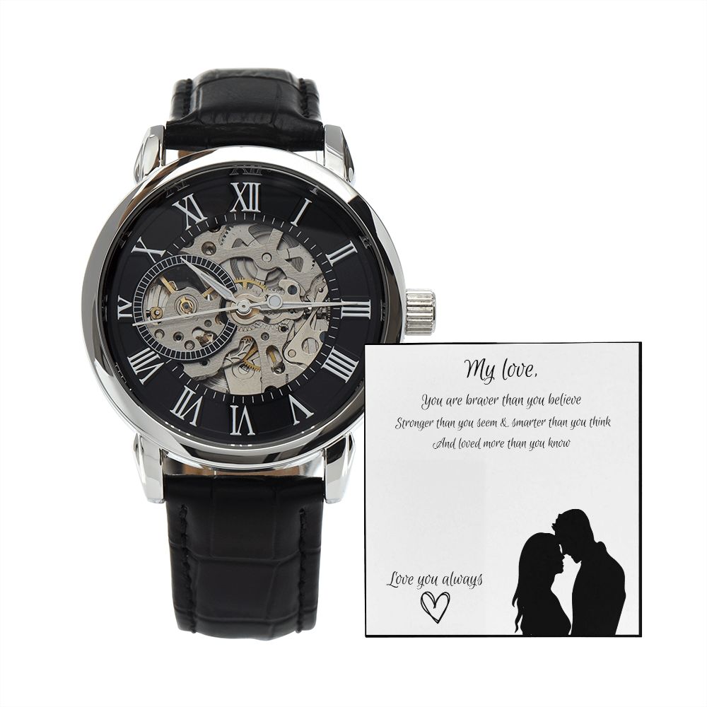 To My Love - Men's Openwork Watch