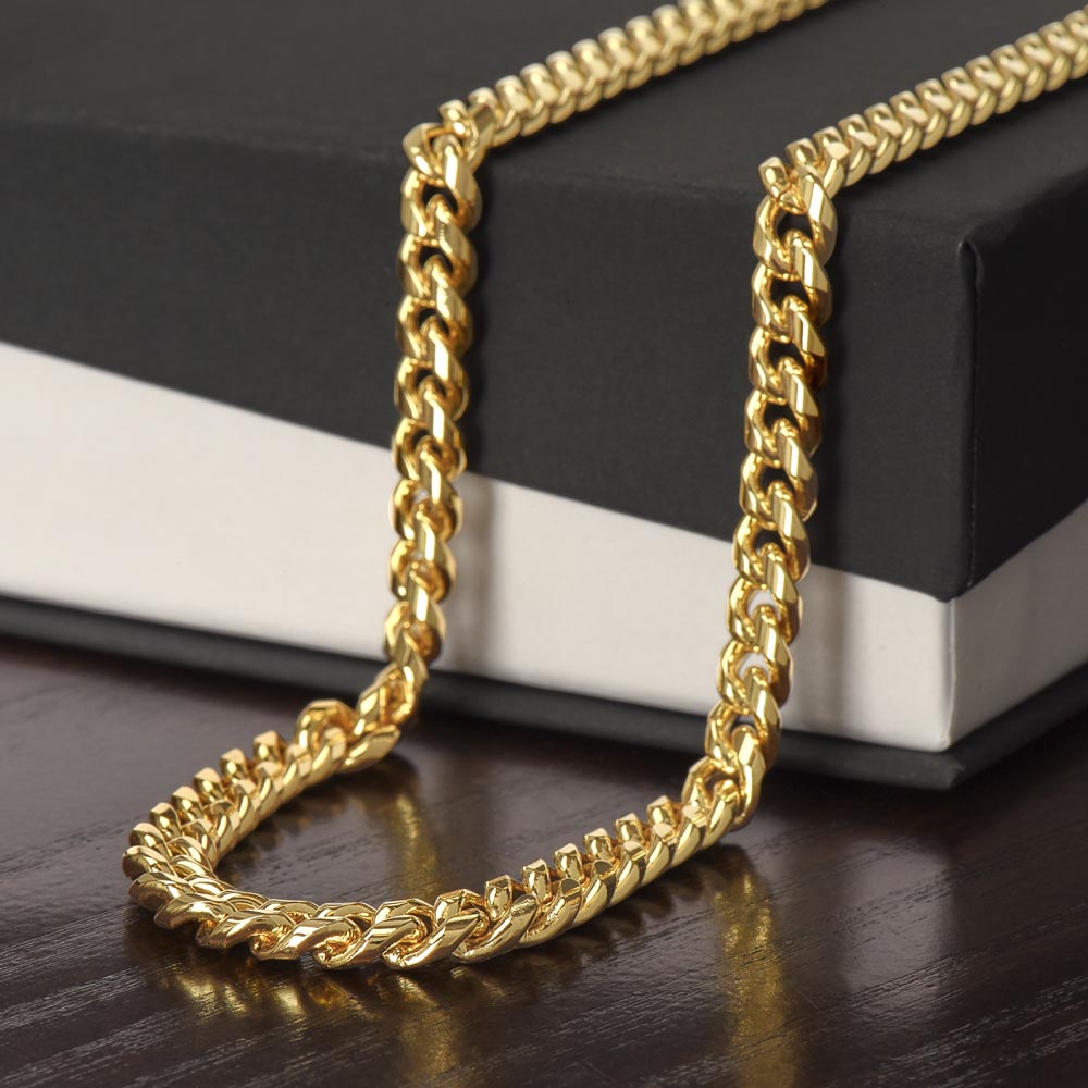 Dear Dad Love Son - Cuban Chain Link