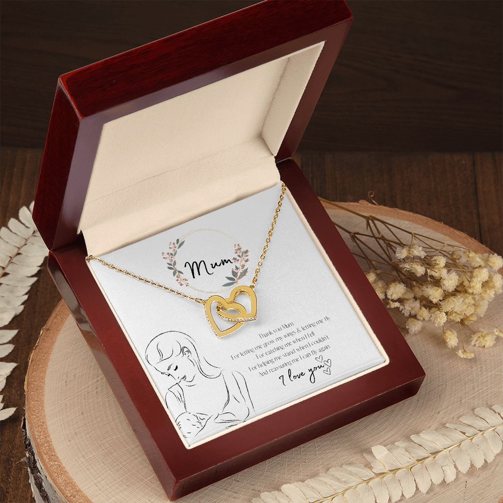 Mum - Interlocking Heart Necklace