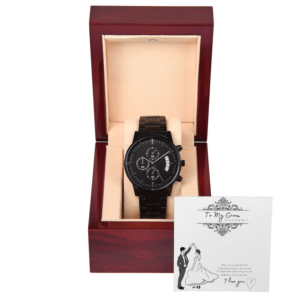 310170971_762889218144423_3112694746054106594_n Men's Black Chronography Watch