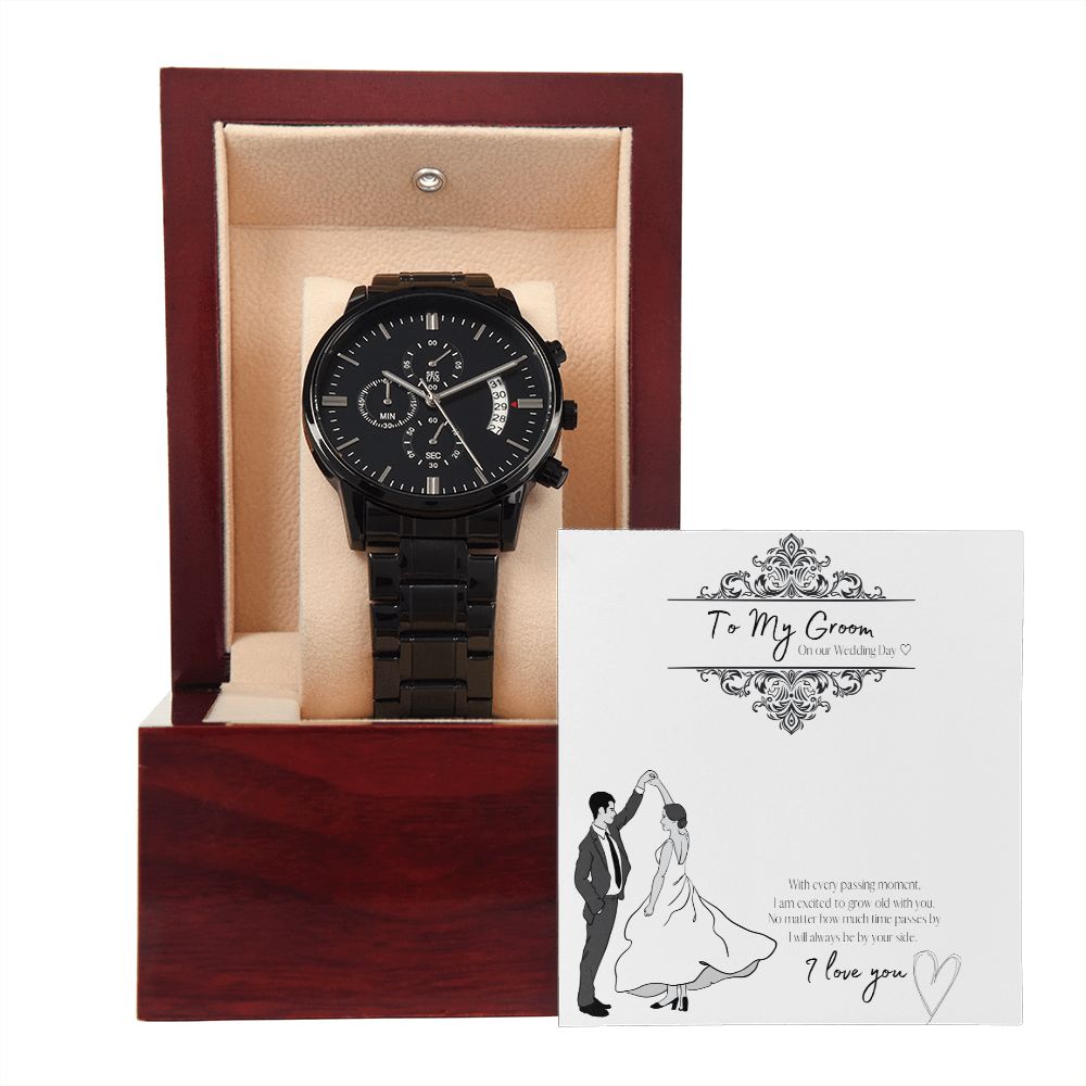 310170971_762889218144423_3112694746054106594_n Men's Black Chronography Watch