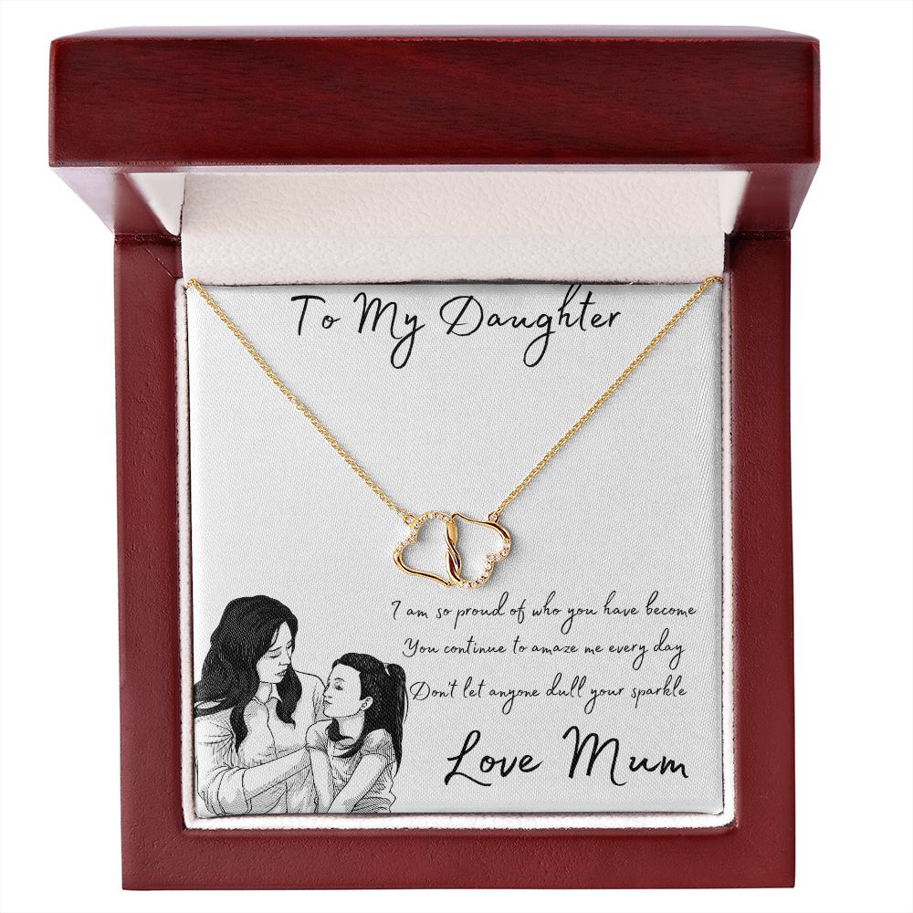 Daughter Everlasting Love Necklace Gold 2