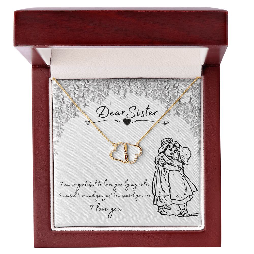Sister Everlasting Love Necklace Gold 1