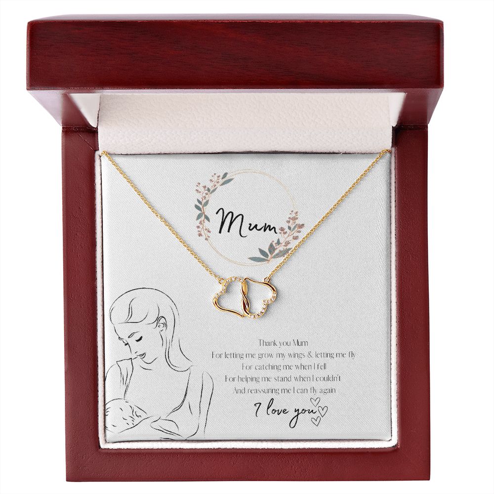 Mum Everlasting Love Necklace Gold 2