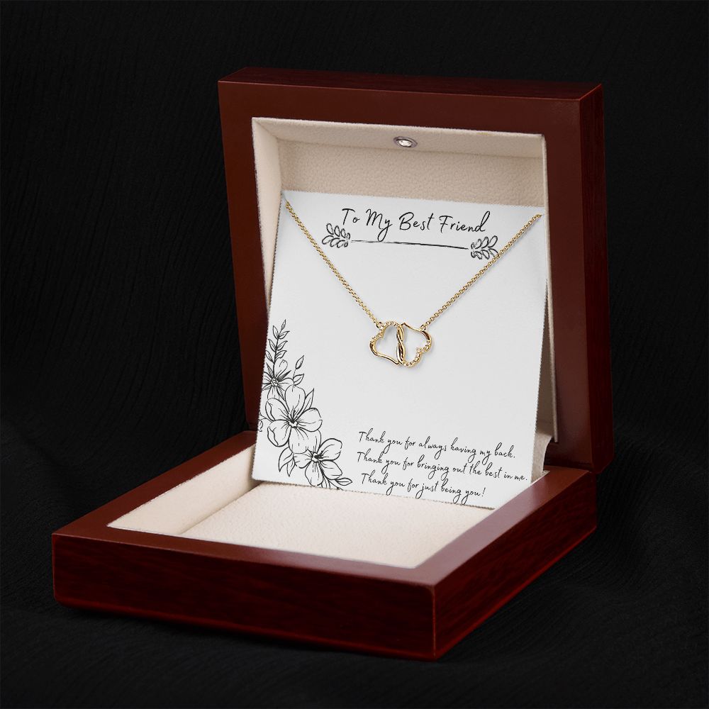 Best Friend Everlasting Love Necklace Gold 1