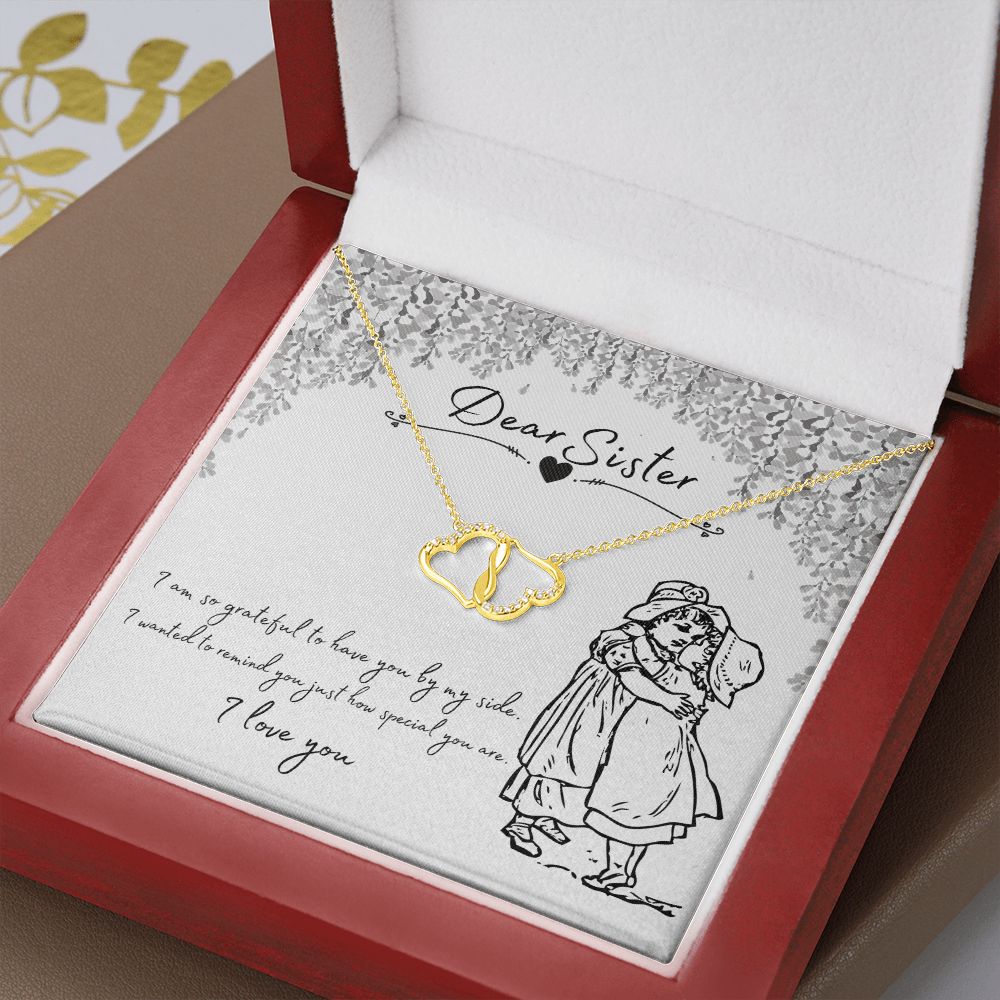 Sister Everlasting Love Necklace Gold 2