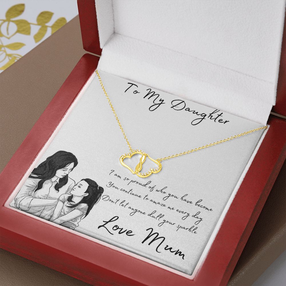 Daughter Everlasting Love Necklace Gold