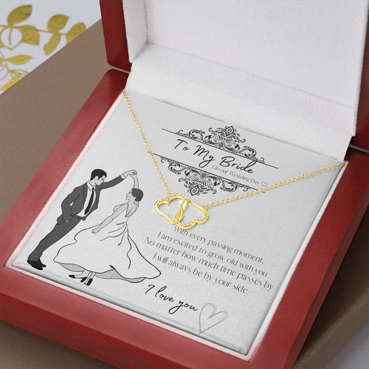 Bride Everlasting Love Necklace Gold