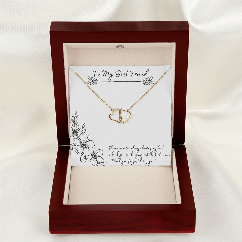 Best Friend Everlasting Love Necklace Gold 3