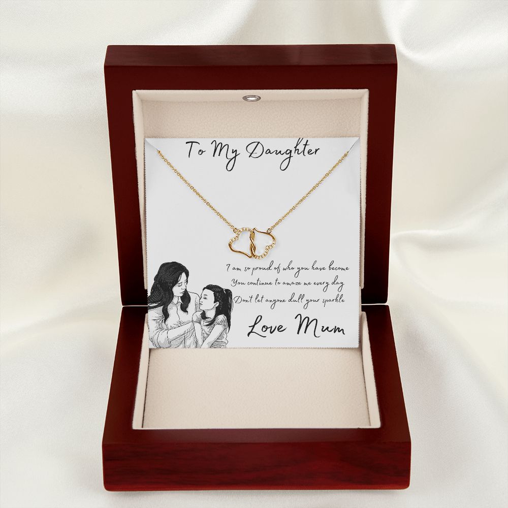 Daughter Everlasting Love Necklace Gold 3