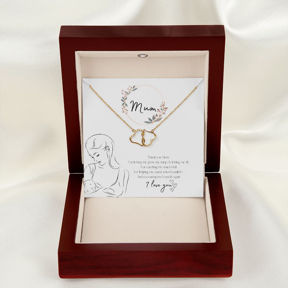Mum Everlasting Love Necklace Gold  3