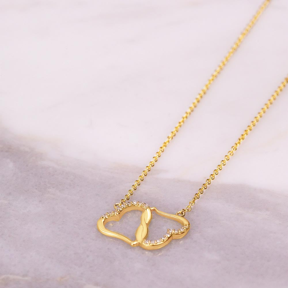 Mum Everlasting Love Necklace Gold 9