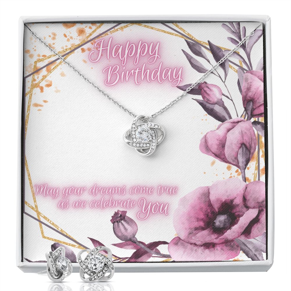 Happy Birthday - Lovers Knot Set