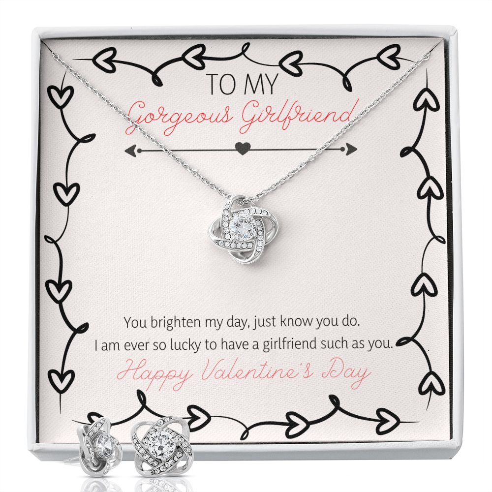 To My Gorgeous Girlfriend - Lovers Knot Set