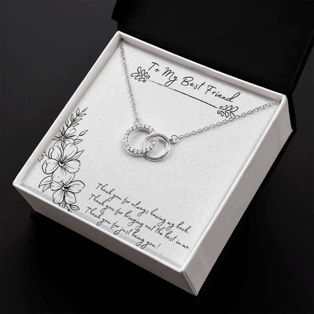 To My Best Friend - The Perfect Pair Necklace