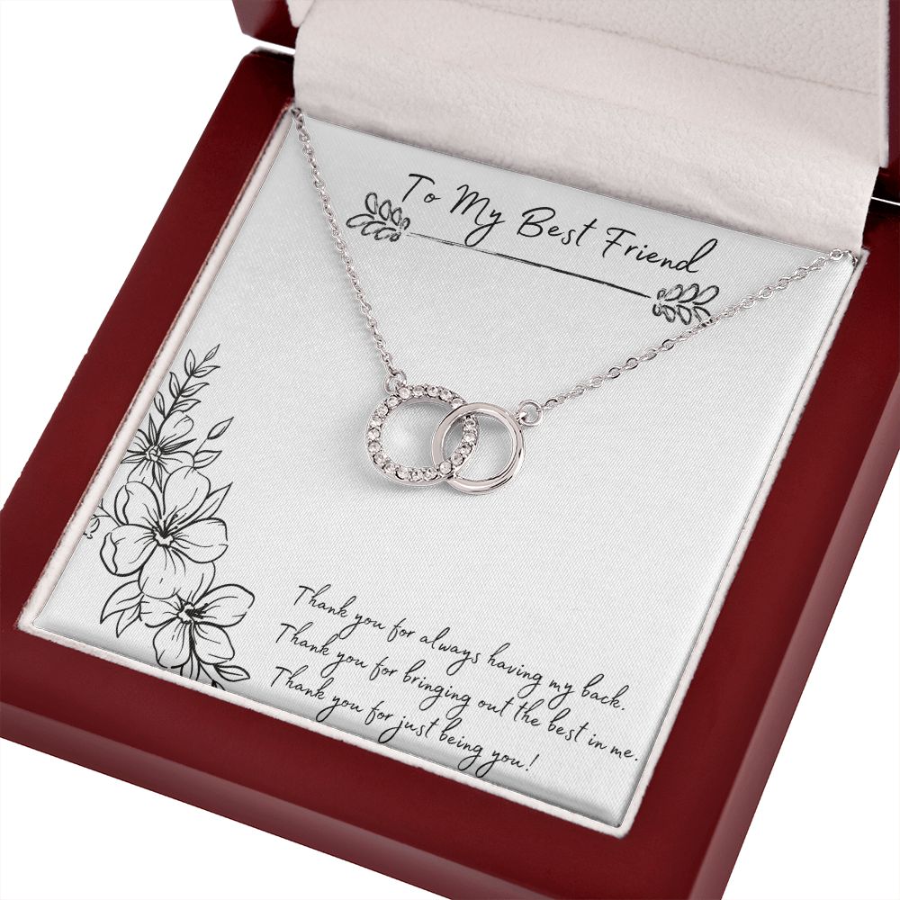 To My Best Friend - The Perfect Pair Necklace