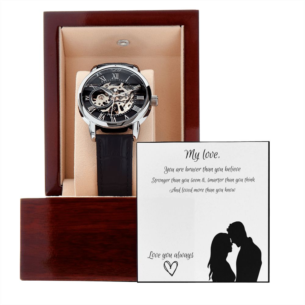 To My Love - Men's Openwork Watch