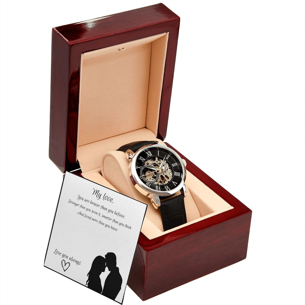 To My Love - Men's Openwork Watch