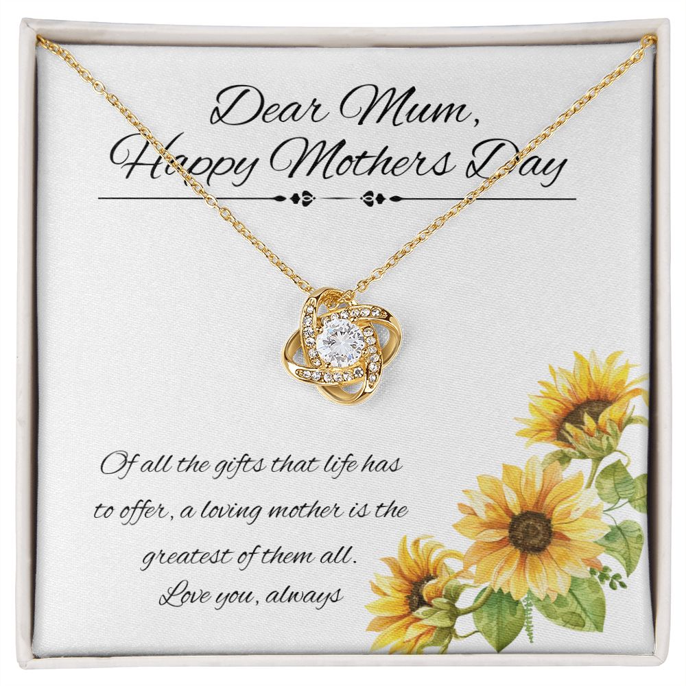 Dear Mum - Happy Mothers Day Lovers Knot