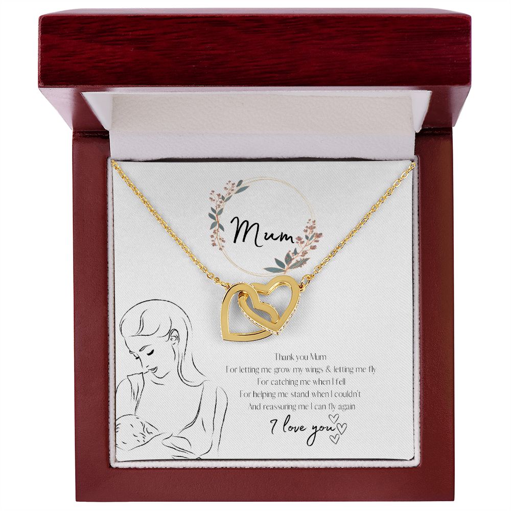 Mum - Interlocking Heart Necklace